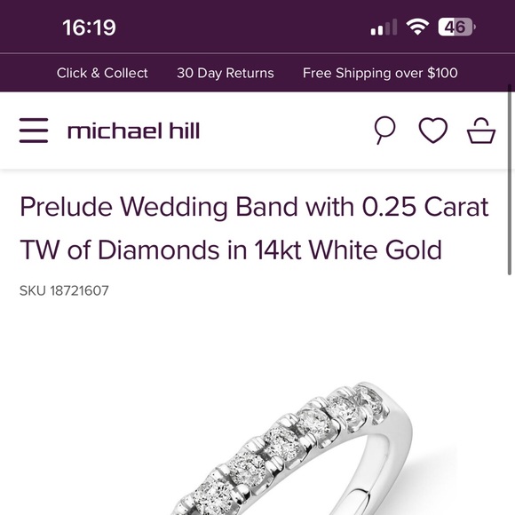 0.25 Diamond Band - Picture 8 of 10